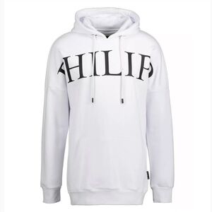 Philipp Plein - Logo Hoodie in White (NWT) - Size : XL
